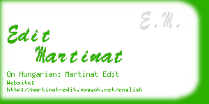 edit martinat business card